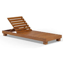 Santorini Aluminium Sun Lounge Set in Teak Look Finish