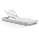 Santorini Aluminium Sun Lounge Set in White