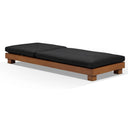 Santorini Aluminium Sun Lounge in Teak Look Finish