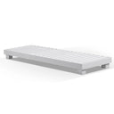 Santorini Aluminium Sun Lounge in White with Sunbrella® cushion