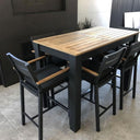 Balmoral 1.5m Aluminium Bar Table with 6 Capri Bar stools