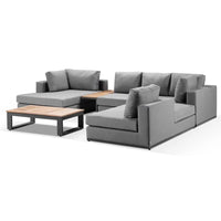 Jasper Outdoor Modular Corner Chaise Setting in Sunbrella®