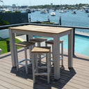 Balmoral 4 Seater Teak Top Aluminium Bar Setting