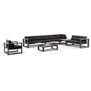 Balmoral package D - Outdoor Aluminium and Teak Lounge with Coffee Table
