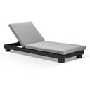Santorini Aluminium Sun Lounge in Charcoal with Sunbrella® cushion