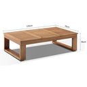 Santorini Aluminium Coffee table in Teak