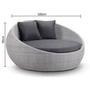 Newport - Outdoor Wicker Day bed Without Canopy