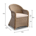 Plantation 6 Seater Dining Outdoor Wicker Setting