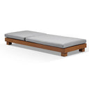 Santorini Aluminium Sun Lounge Set in Teak Look Finish