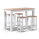 Balmoral 4 Seater Teak Top Aluminium Bar Setting