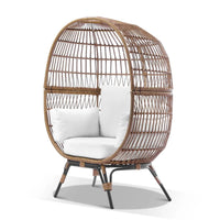 Pacific Outdoor Wicker Egg Chair with Legs