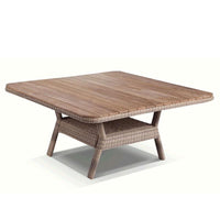 Low Dining 1.5m Square Teak Top Table