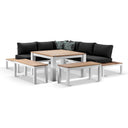 Nova Outdoor White Aluminium Lounge and Dining Setting