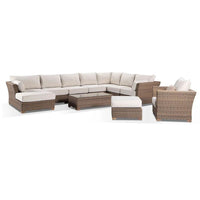 Coco Lounge - Package D - Huge Corner Chaise Lounge With Arm Chair
