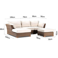 Coco Lounge - Package A -  Modular Outdoor Chaise Lounge