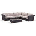 Coco Corner - With Arm Chair- Modular Outdoor Sofa  in Rattan Wicker