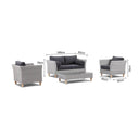 Carolina Outdoor Lounge 2+1+1 with Coffee Table