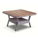 Low Dining Table 1.2m Square Teak Top