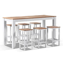 Balmoral 6 Seater Teak Top Aluminium Bar Setting