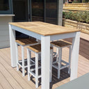 Balmoral 4 Seater Teak Top Aluminium Bar Setting
