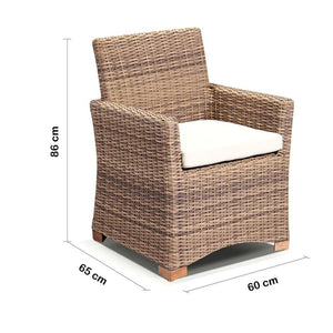 Coco Outdoor Wicker Dining Chair