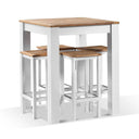 Balmoral 4 seater Square Teak Top Aluminium Bar Setting