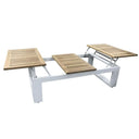 Balmoral Teak Top Aluminium Coffee Table