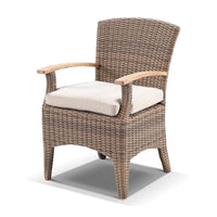 Sahara 8 Rectangle with Kai chairs in Half Round wicker