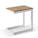 Nova Outdoor White Aluminium Lounge with Bar Cart & Side Table