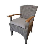 Kai Outdoor dining chair in Half Round Wicker