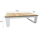 Balmoral Teak Top Aluminium Coffee Table