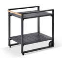 Nova Outdoor Charcoal Aluminium Lounge and Dining Setting with Bar Cart