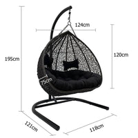 Duke Double Hanging Egg Chair