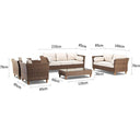 Carolina Outdoor Lounge 3+2+1+1 with Coffee Table