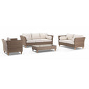 Carolina 3+2+1 with coffee table - Outdoor Rattan Wicker Sofa Set