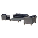 Carolina 3+2+1 with coffee table - Outdoor Rattan Wicker Sofa Set