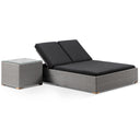 Breeze Double Sun Lounge with Side Table in Half Round Wicker
