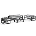 Santorini 3+2+1 with Coffee Table in Charcoal