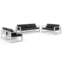 Santorini 3+2+1+1 Outdoor Aluminium Lounge Set with Coffee Table