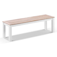 Balmoral 1.5m Outdoor Teak Timber and Aluminium Bench Seat