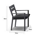 Santorini Outdoor Aluminium Dining Chair