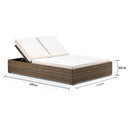 Breeze Double Sun Lounge in Half Round Wicker