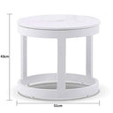 Hugo Outdoor Round Ceramic and Aluminium Side Table