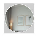 Alexis 90cm Round White Mirror