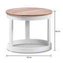 Santorini Aluminium Sun Lounge in White w/ Round Table